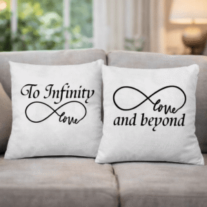 Set două perne personalizate pentru cupluri - Infinity