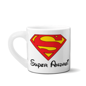 Cană pentru copii personalizată cu nume și poză - SuperMan