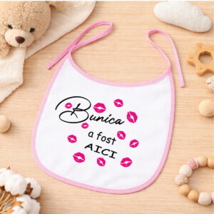 Bavețică Personalizată cu design - Bunica a fost aici!