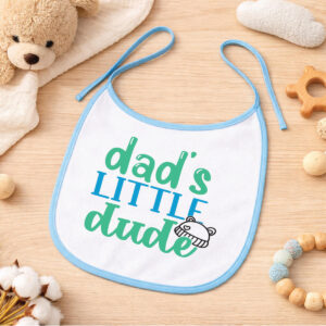 Bavețică Personalizată cu design - Dad's little dude
