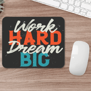 Mouse Pad Personalizat cu design "Work Hard"
