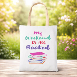 Sacoșă Canvas Personalizată - Booked weekend