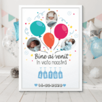 tablou-personalizat-alb-portret-3-poze-baby-boy-baloane-V4