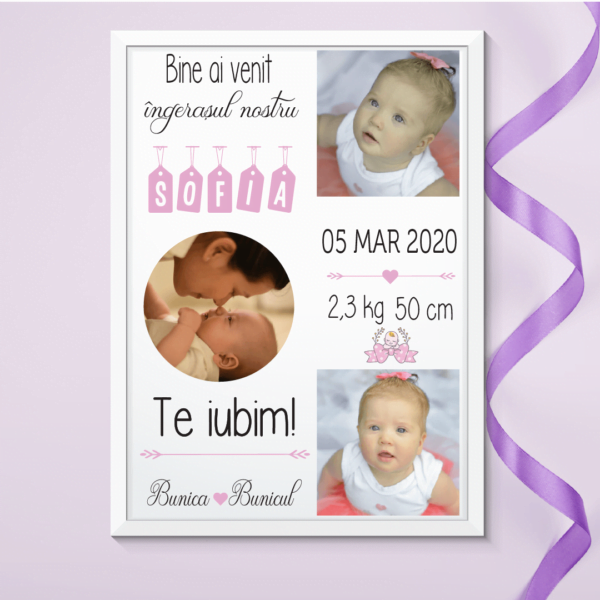 tablou-personalizat-alb-portret-3-poze-baby-girl-rotund-V3