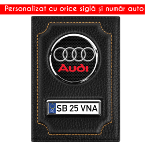 Port Document Clasic - Personalizat cu orice siglă și număr auto