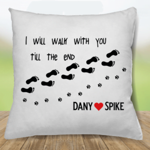 Pernă Personalizată cu nume - Paw Print