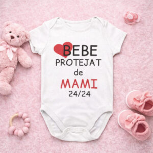 Body Personalizat Bebe protejat de Mami