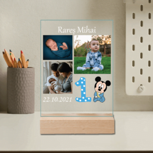 Plachetă Acrilică Personalizată - Aniversare Baby Boy
