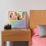 tablou-canvas-patrat-personalizat-2-poze-mesaj-rainbow-V3