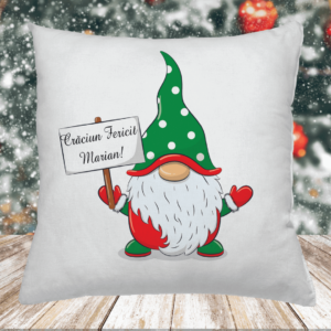 Pernă Personalizată cu mesaj - Gnom