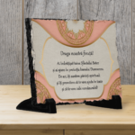 piatră ardezie personalizata cu mesaj pentru botez v1