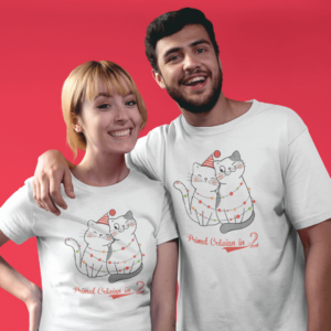 Set Tricouri Cuplu Personalizate - Primul Crăciun în 2