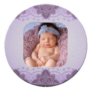 Magnet Rotund Personalizat cu poză - Lila