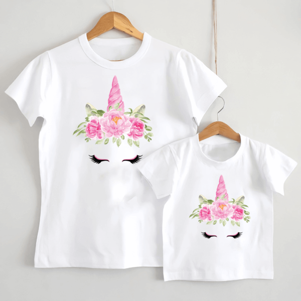 set-tricouri-mama-fiica-personalizate-unicorn-V1