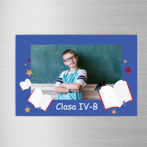 Magnet Personalizat cu poză și text – School