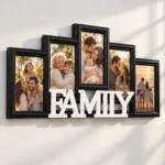 Rama foto FAMILY personalizata cu 5 poze, rama-family-b-detaliu