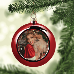 Glob Personalizat pentru brad, cu o poză - Diferite culori