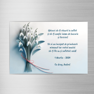 Magnet Personalizat cu mesaj - Elegant Spring