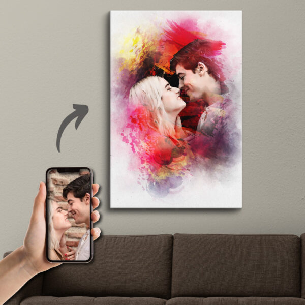 Canvas – Portret Watercolor-printbox-1