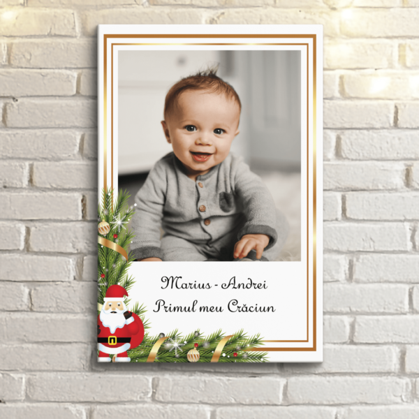 tablou-canvas-personalizat-poza-mesaj-primul-craciun-v4-min