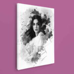 Canvas – Portret Watercolor Alb-Negru-printbox-11