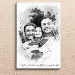 Canvas – Portret Watercolor Alb-Negru-printbox-6