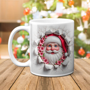 Cană Personalizată cu Efect 3D – Ho-Ho-Boom