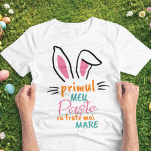 Tricou pentru copii personalizat – Primul Paște ca frate mai mare