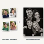 Pozele de telefon ale fiecăruia și portretul de familie făcut din ele Pozele de telefon ale fiecăruia și portretul de familie făcut din ele