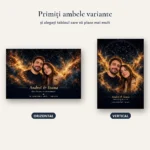 Cele două simulări primite înainte de realizare: tabloul orizontal și cel vertical Cele două simulări primite înainte de realizare: tabloul orizontal și cel vertical